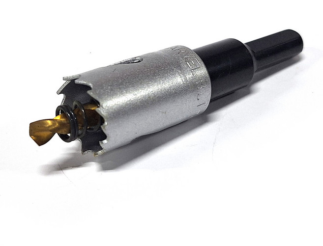 동해홀쏘 바이메탈 홀쏘 DH-628C (삼각) 22mm (아바포함) 홀커터 원형컷팅 천공 금속 및 목공용, 1개