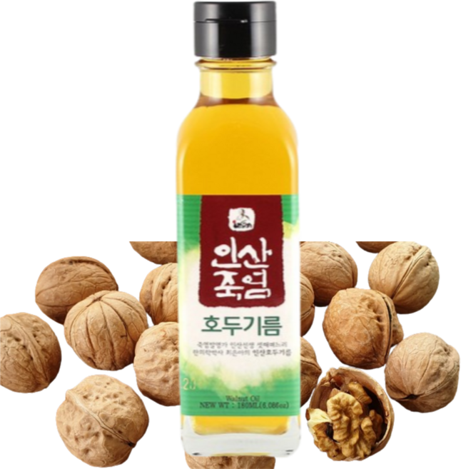 인산죽염 호두기름, 1개, 180ml