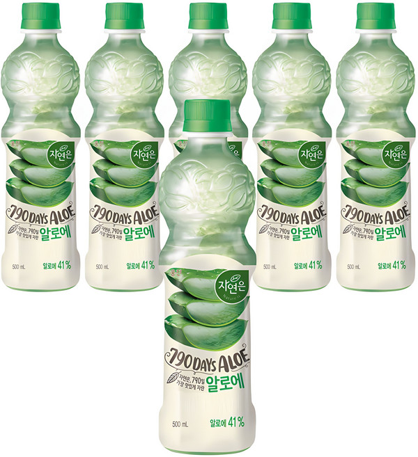 자연은 알로에 주스, 500ml, 6개