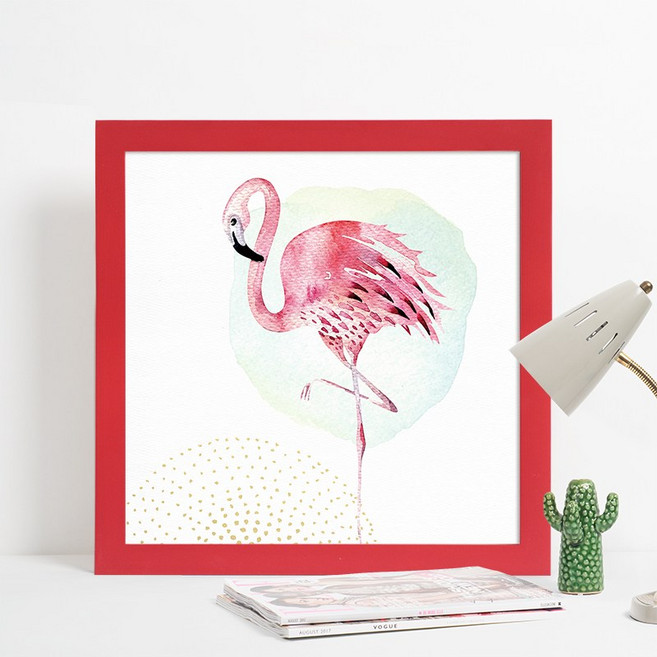 Dec.07 784번 정사각형 원목 액자 벽 33 38 30 40 45 50 60사이즈 임의 맞춤 제작Z, 빨간색