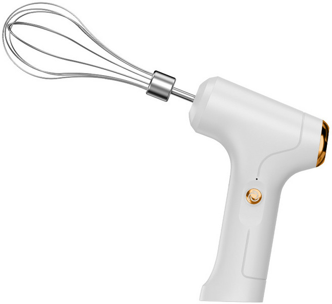 미가 홈베이킹 스텐 반자동 계란 거품기 계란 섞기 믹서기 휘핑기, 1개, 화이트