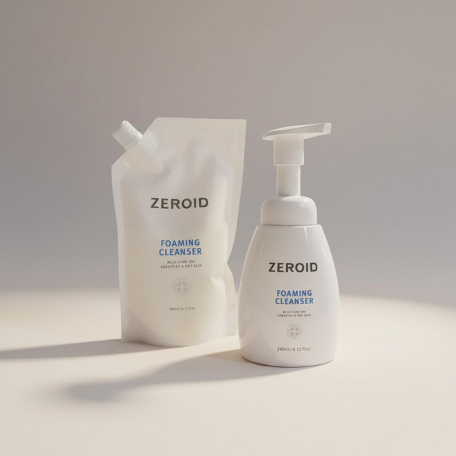 (정품)ZEROID 제로이드 포밍 클렌저 기획+리필240ml), 1개, 480ml