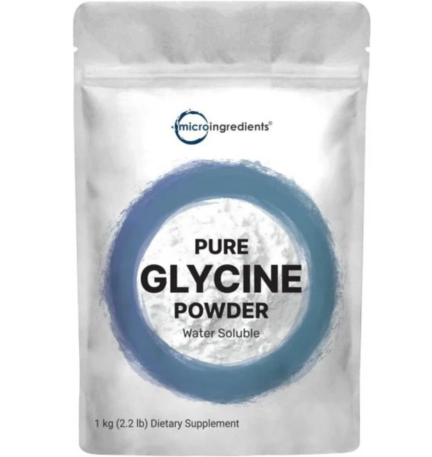 마이크로 성분 글리신 분말 1KG(2.2파운드) 1회 제공량당 1000mg 휴식 취 전달물질 수용성 미국산 제품, 1kg, 1개 - 쿠팡