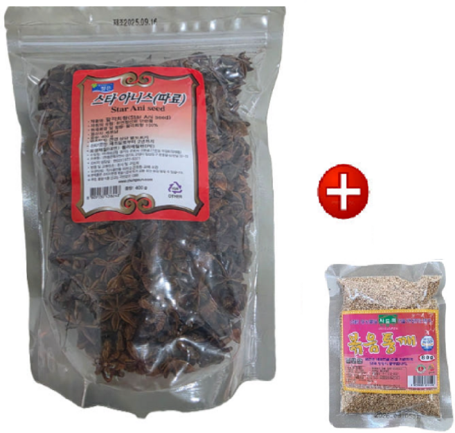 [청은] 스타아니스(팔각) 400g 구매시 볶음통깨 80g 증정, 1개