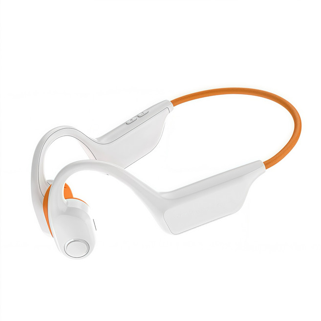 Nireo HiFi고음질 무선 골전도 블루투스이어폰 블루투스 버전 6.0 스포츠 운동 전용 러닝 이어폰, 화이트, HS8