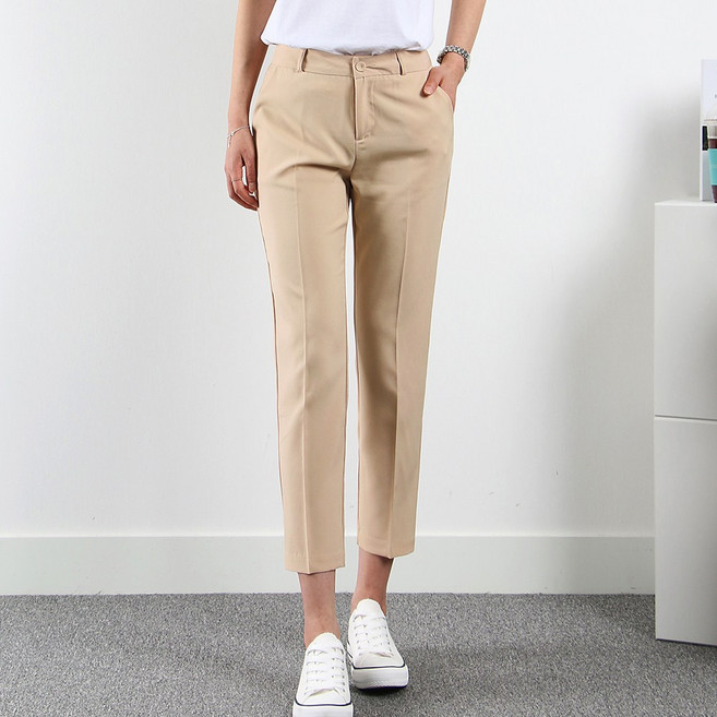 [S~3XL 숏/기본/롱]여성 정장바지 슬랙스 테일러드 팬츠빅사이즈 키작녀 팬츠 3단 기장 출근룩 유니폼 하객룩