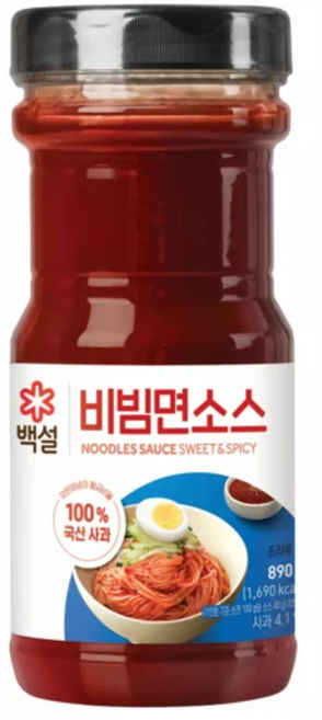 백설 비빔면소스, 4개, 890g