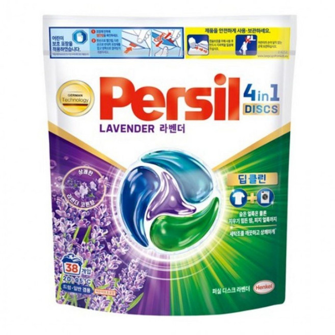 퍼실 디스크 캡슐세제 라벤더, 38개입, 1개