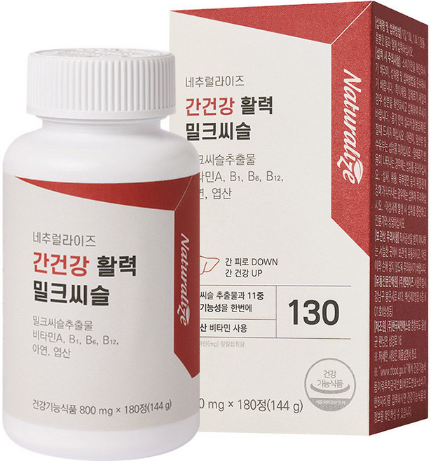 네추럴라이즈 간건강 활력 밀크씨슬, 180정, 1개