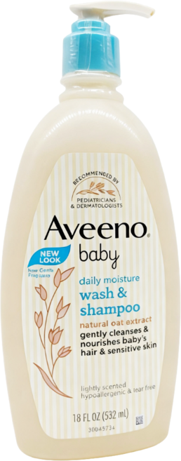 Aveeno baby 嬰兒燕麥沐浴洗髮露, 532ml, 1個