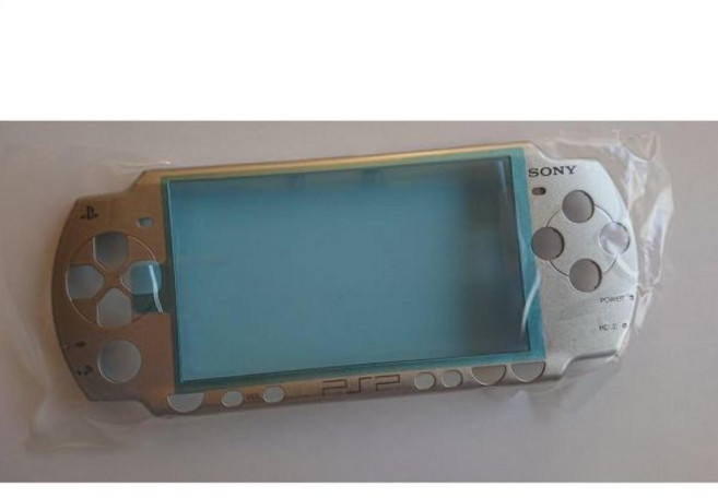 Totalconsole PSP 2000/2001 / 2002 페이스플레이트용 OEM 컴포넌트 페이스 플레이트 - 아이스 실버, Totalconsole PSP 2000/2001 / 2