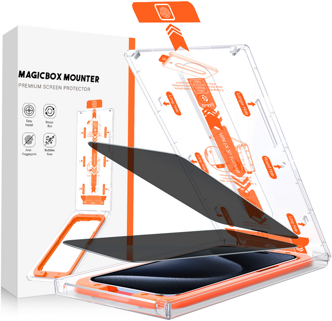 에프티디자인 아이폰 사생활보호 풀커버 이지 강화유리 액정 사생활보호필름, 2세트