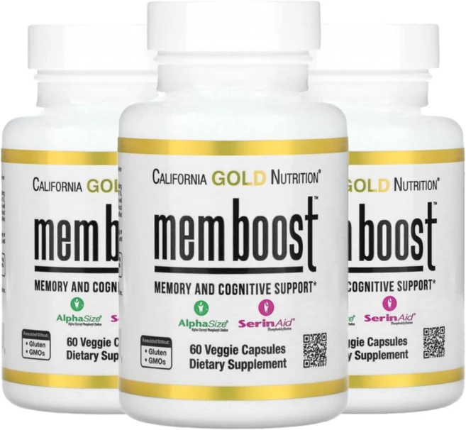 캘리포니아 골드 뉴트리션 CGN MEM 부스트 60캡슐 3통, 60정 - 쿠팡