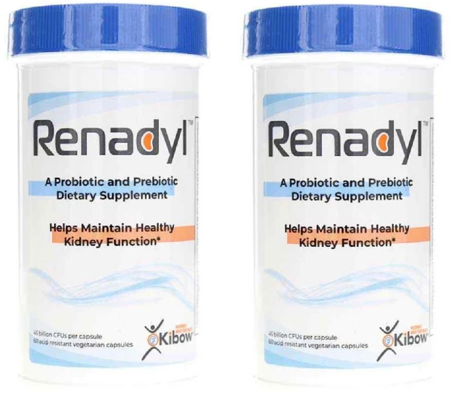 [2개] 키보우 레나딜 프로바이오틱스 450억 60캡슐 키드니 클렌즈 유산균, 60정, 2개 - 쿠팡
