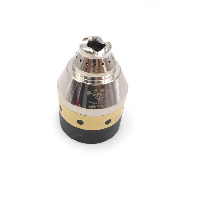 플라즈마 토치 절단 노즐 보호 커버 수동 실드 슬리브 가이드 휠 세라믹 대신, CHINA, Hand shield and base, 1개