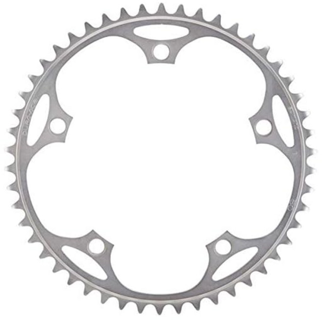 Shimano Duraace Track Chainring 1/2"x1/8"46T(NJS) Thick Teeth (Y16S46001), 1개, 500g