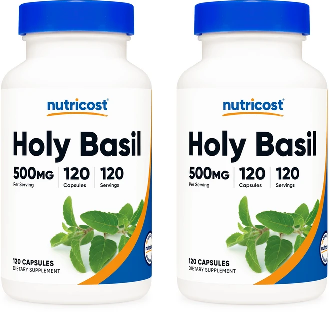 뉴트리코스트 홀리 바질 500mg 120캡슐, 2개, 120정, 120정 - 쿠팡