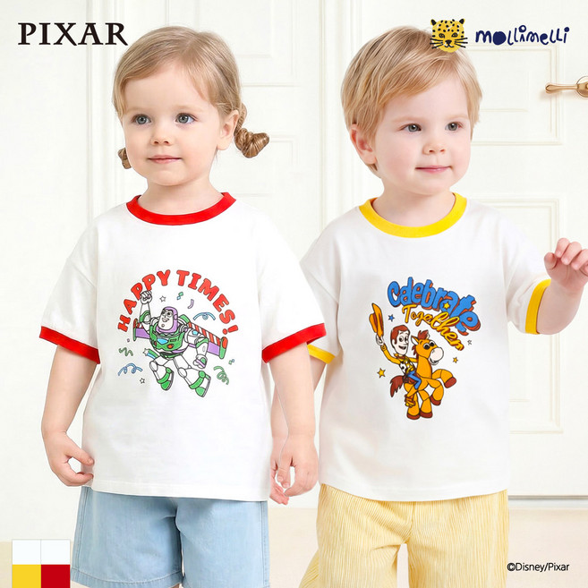 [몰리멜리][픽사]토이스토리 배색티셔츠