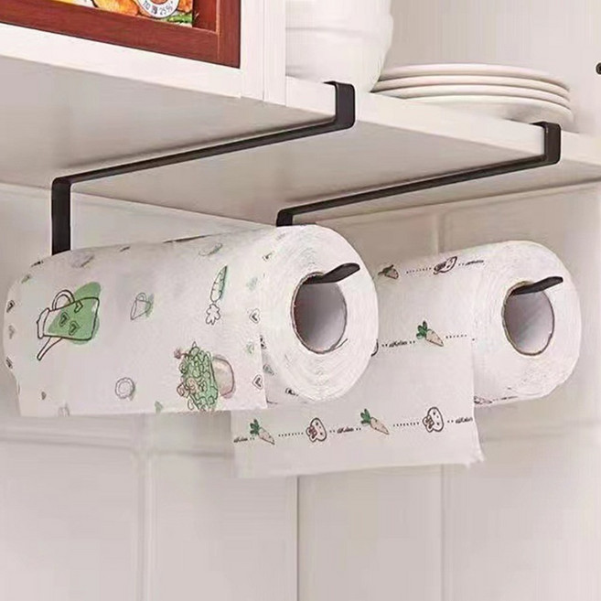 키친타월 걸이 홀더 이사벨홈, 블랙, 4개