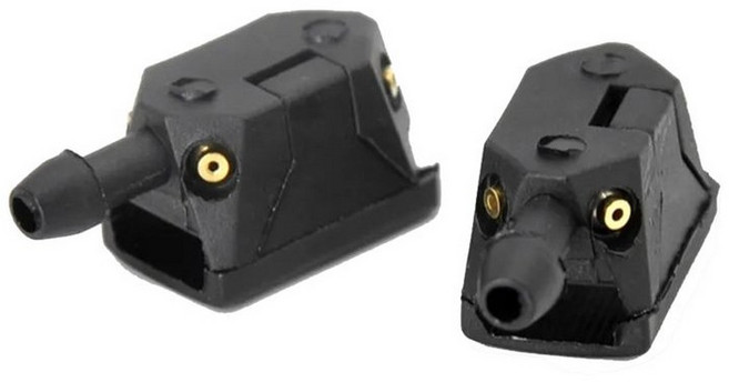 2pcs 자동차 앞 유리 와이퍼 블레이드 와셔 스프레이 노즐 조절 가능한 4 방향 업그레이드 8mm 9mm 팔 자동차 액세서리에 설치