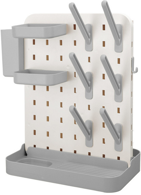 앙팡케어 더블사이드 젖병 건조대 대용량 양면 모듈 거치대, 그레이, 1개