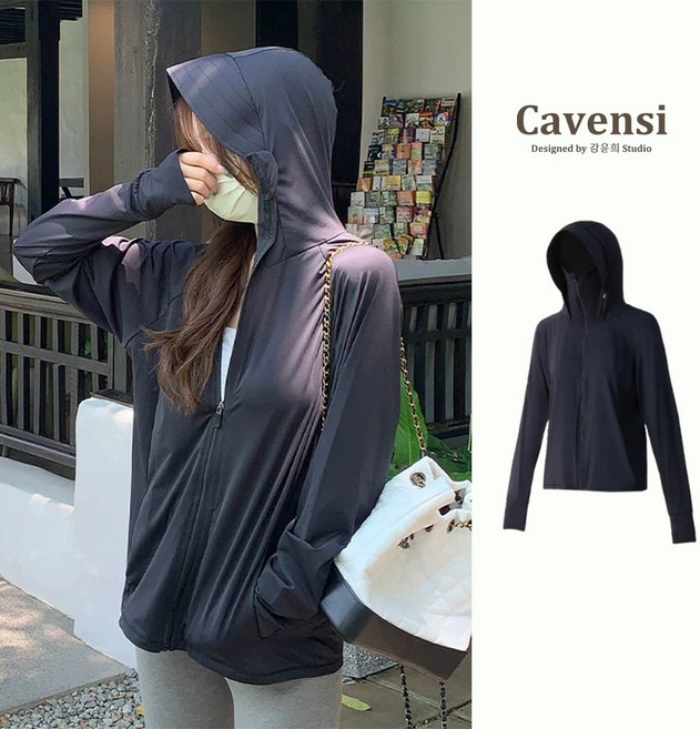 Cavensi 本原紗防曬涼感外套 UPF50 中長版 A134