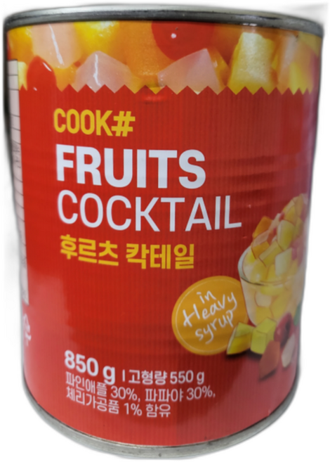 후르츠 칵테일 오안네스푸드, 1개, 850g