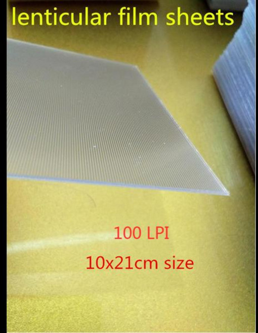 렌티큘러필름 3D 사진 제작 렌티큘러 필름용 50 LPI 75LPI 100LPI 160LPI 필름 시트 10 개, 19) 10x21cm 100LPI lenti