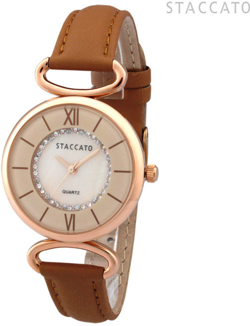 행사 상품 스타카토 여자 손목시계 여자 가죽시계 여성용 시계 베이지 브라운 블랙 ST-474