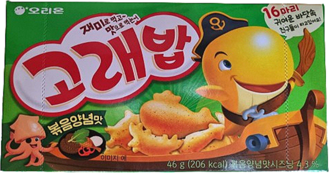 오리온 고래밥 볶음양념맛, 46g, 25개
