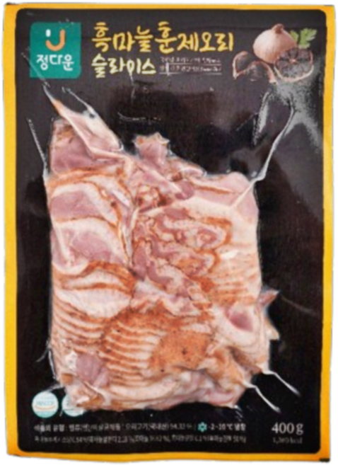 바이오푸드몰_정다운 흑마늘 오리훈제 슬라이스, 30개, 400g