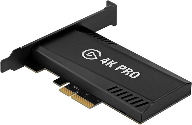 엘가토 4K 프로 내부 캡처 카드 블랙 HDMI 8K60 패스스루4K60 HDR0 PS5 Xbox 시리즈 S 닌텐도 스위치 2용 초저지연 스트리밍 및 녹음 싱글 듀얼 PC 설정용