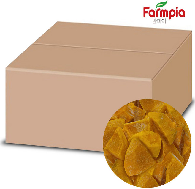 팜피아 냉동 스팀 단호박 거피 10kg/벌크/대용량/호박죽/죽/스프, 1박스