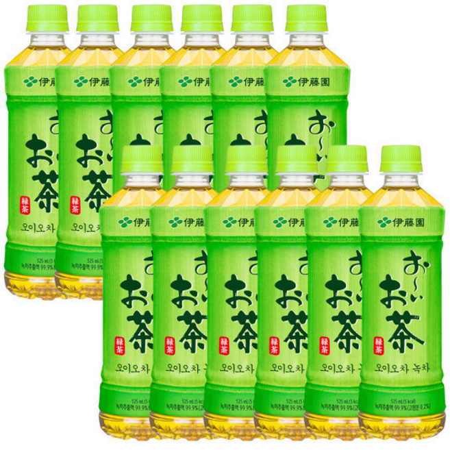 이토엔 오이오차녹차, 525ml, 1개