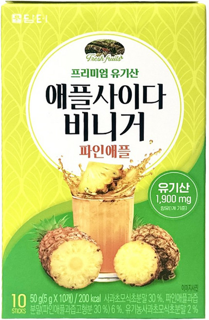 담터 애플사이다 비니거 파인애플 분말, 5g, 1개, 10개입