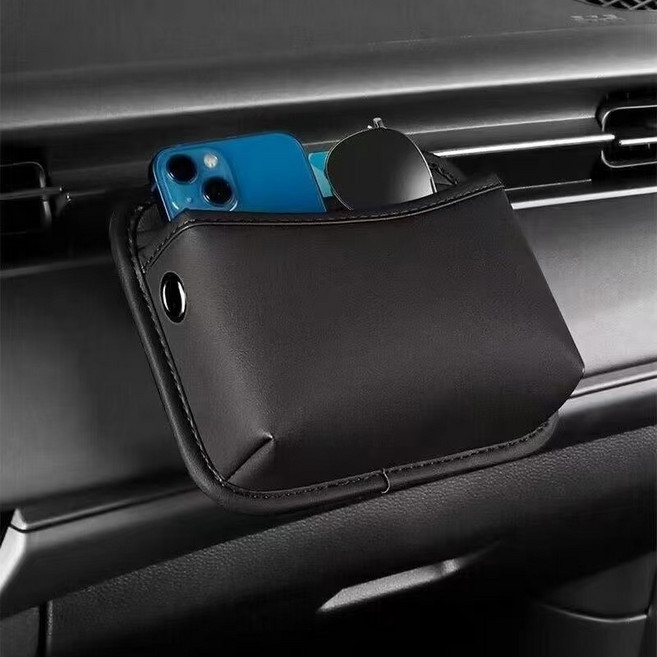 차차쿠바 자동차 수납 포켓 사이드 포켓 차량용품, 블랙, 1개