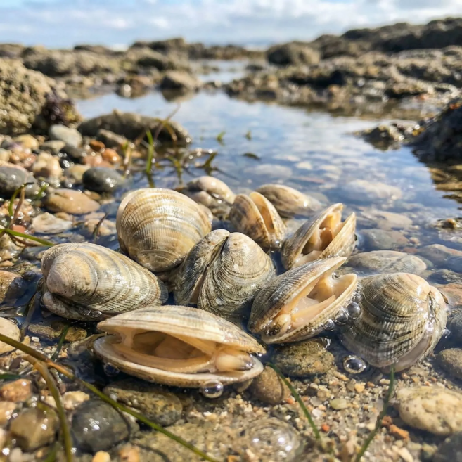 [다정한수산] 당일산지 빙장직배송 오동통 남해 활바지락, 1개, 5kg (키로당 65~80미) 대