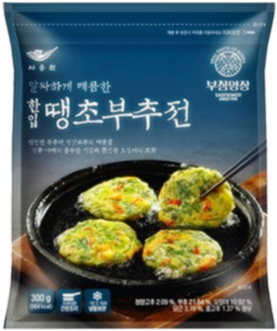 사옹원 한입 땡초 부추전 300g, 18개