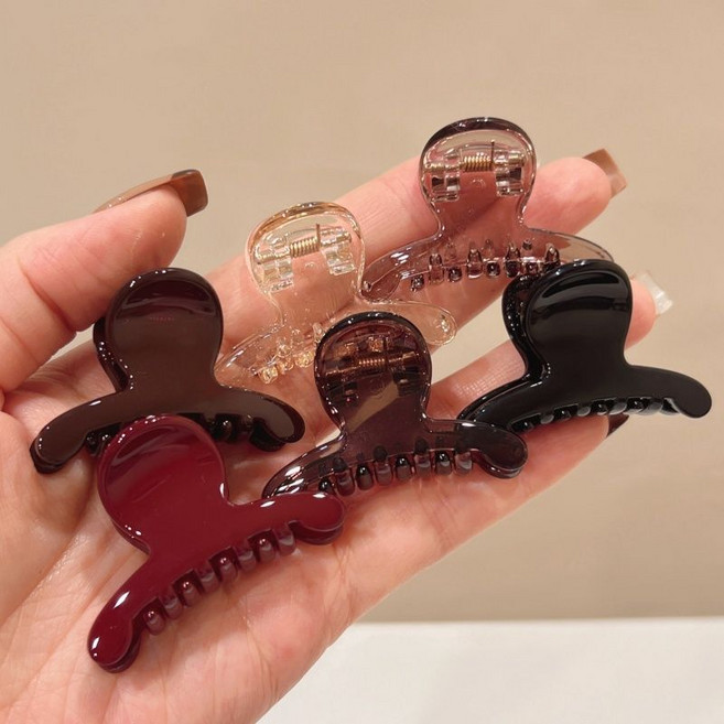 샤틴 포인트 6P 미니 집게핀 여성 데일리 고급 머리삔 FS134