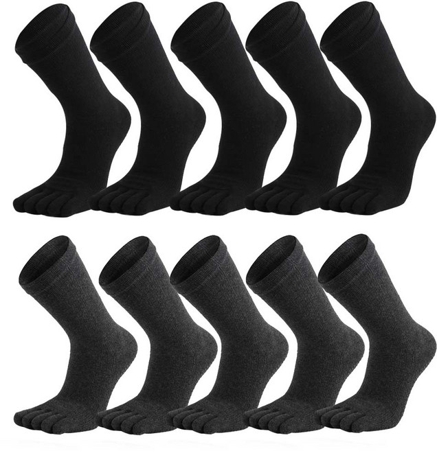 제이케이 국산 순면 남성 발가락양말 장목 10족