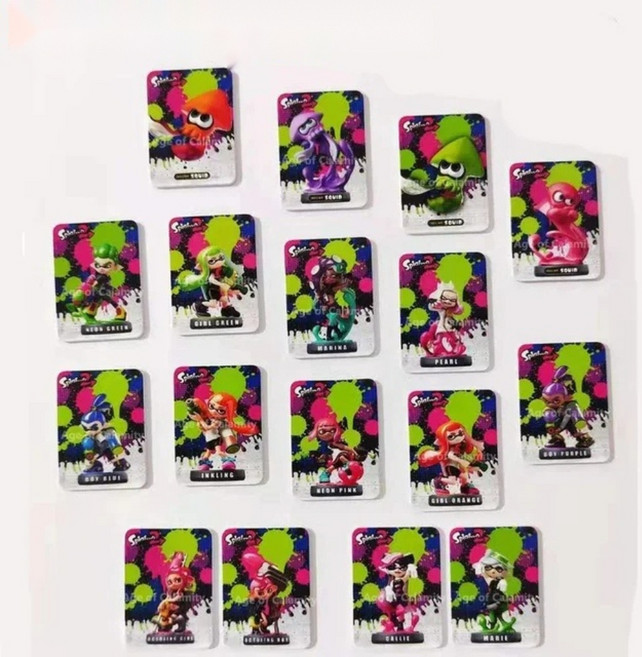 젤다 아미보 카드 파이어 엠블렘 NS 스위치 NFC 카드 태그, 17장 스플래툰 2