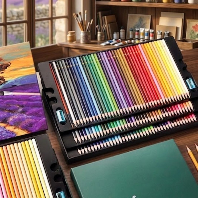 전문가용 200색 색연필 세트, 1개, 200개