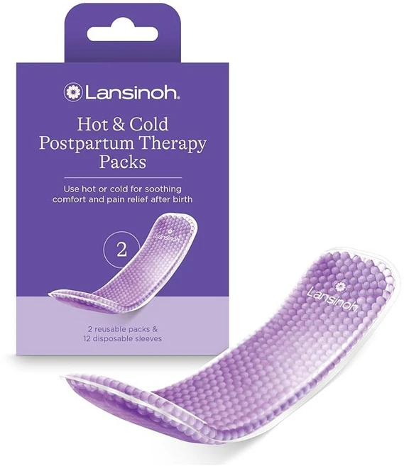랜시노 핫 앤 콜드 산후 패드 u2013 분만 및 필수품을 위한 재사용 가능한 회 아이스팩 2개, 2 Hot and Cold Pads - 쿠팡