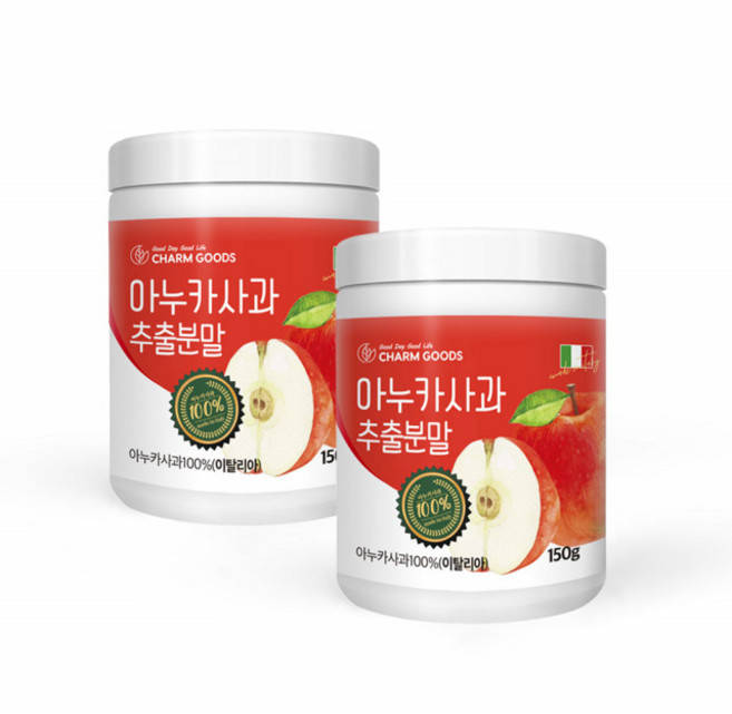 아누카 사과 추출분말 동결건조 아누카사과 가루 아누키 마누카 야누카 추출물 Annurca Apple, 150g, 2개
