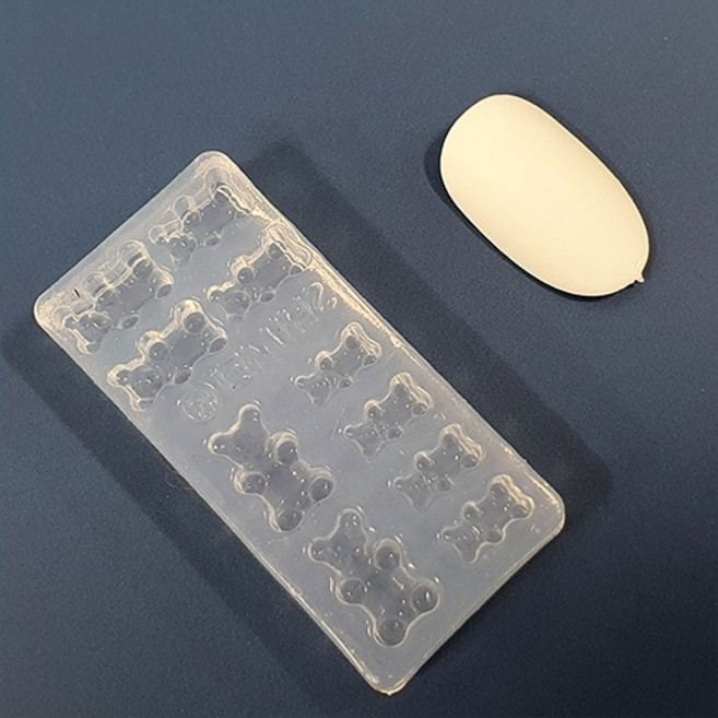 젤리곰 실리콘 네일몰드 M-06, 1개