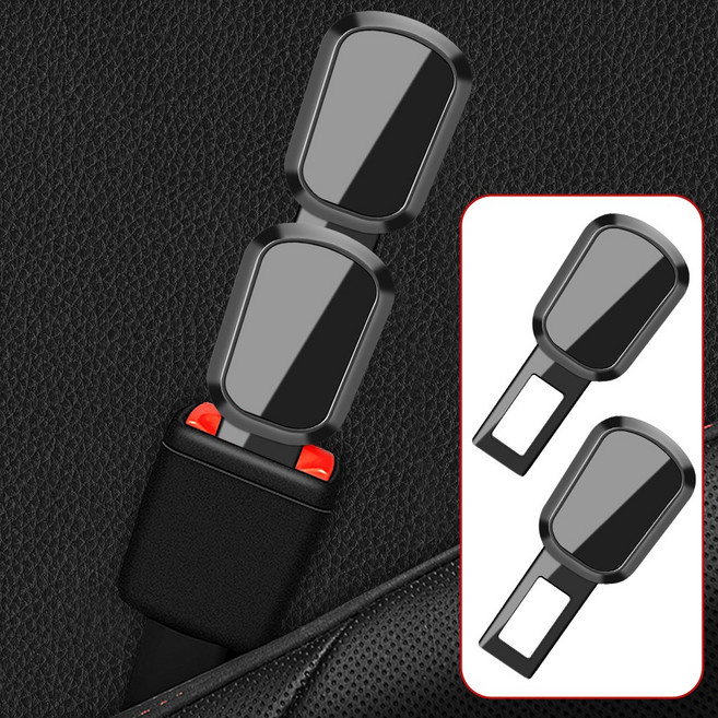 자동차 안전벨트 연장기 모든 차종에 적용 가능, 2개, 거울면