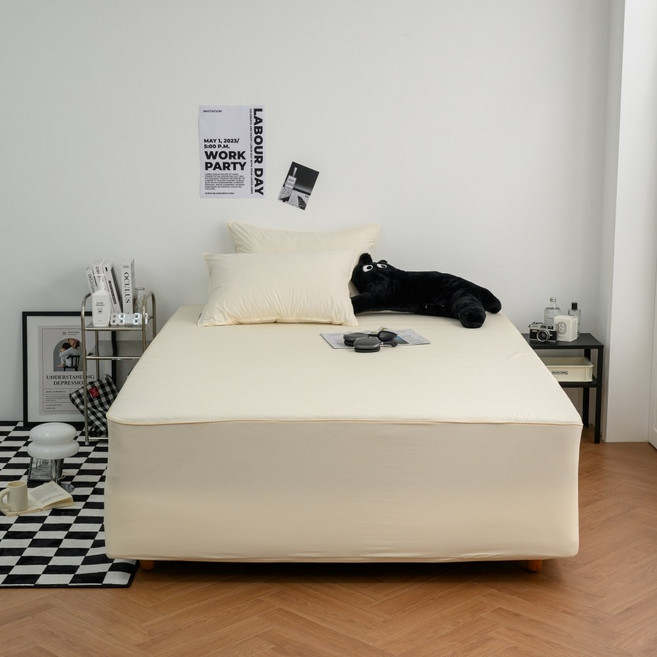 슬리안 높은 국산 순면 매트 매트리스 침대 커버 시트