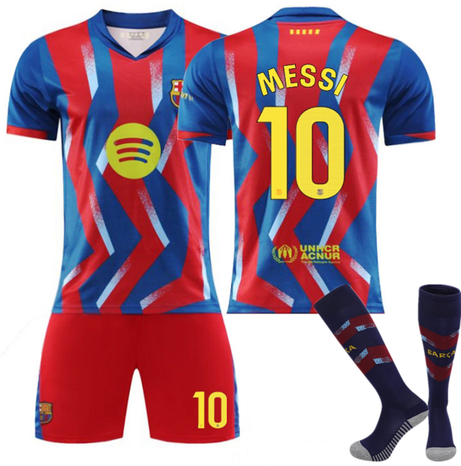 (new) 2526아동 주니어 키즈 바르셀로나 라민야말 반팔티 축구유니폼 커스텀 레플리카 호환상품