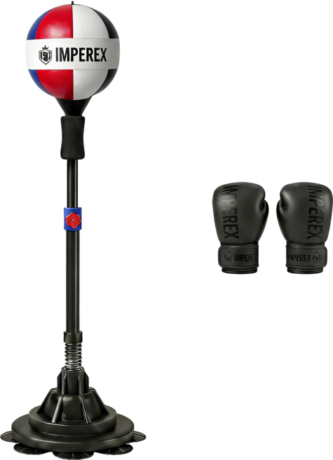 임페렉스 스탠딩 샌드백 세트 복싱 권투 하단 스프링 높이 조절 가능 성인용 가정용, 혼합 색상