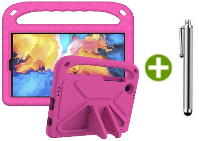 레노버탭 K10 PRO/ P12 / M10 plus 3세대 샤오신 패드 10.6인치 에바폼 호환 거치대 케이스 TB-128FU 128XU 125FU 223FC 226XC 케이스나라, 핑크